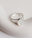 Bague AÉLYS || Pierre de lune