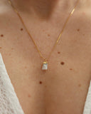 Necklace MOONSTONE / rosegold