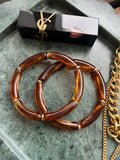 Duo bracelet/ ambre