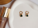 KATELL earrings || emerald