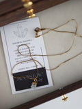 Necklace MOONSTONE / rosegold