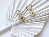 BRIELLE emerald earrings