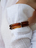 Duo bracelet/ ambre