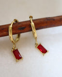 Boucle Huggies rubis