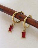 Boucle Huggies rubis