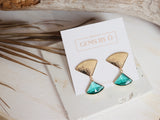 ALIX / emerald earring