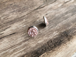 DRUZY Earrings light Pink/ 8mm