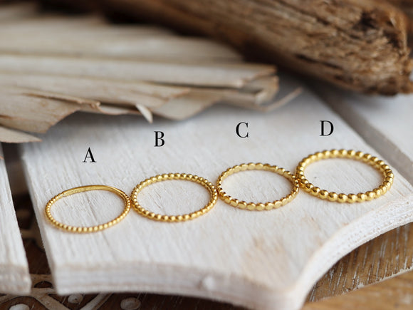 Golden “stackable” ring