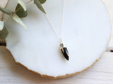 STERLING SILVER onyx necklace