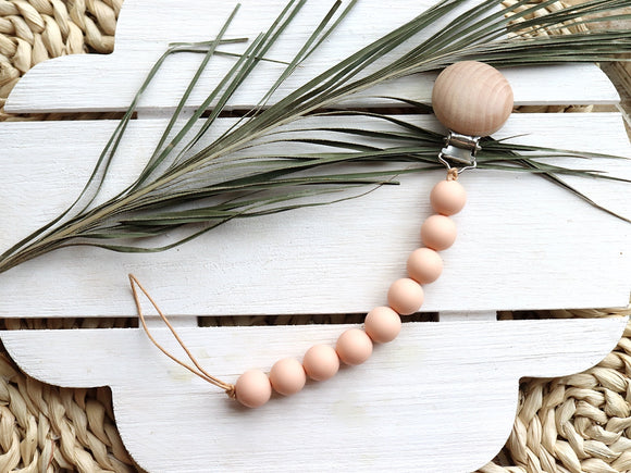 Baby | ROSE BLUSH pacifier clip