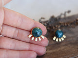 Emerald SUN earrings