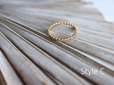 Golden “stackable” ring