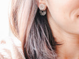 DRUZY taupe earrings | charmed studs