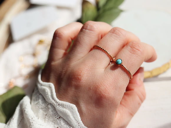 Mini turquoise ring