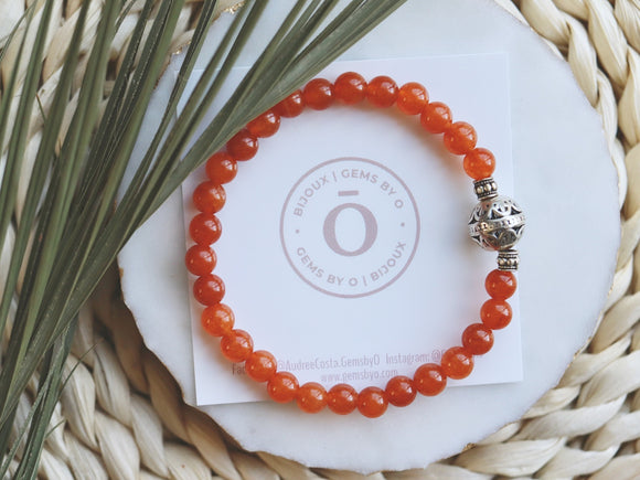 Orange CORNALINE stone bracelets