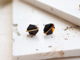 Tortoise/brown hank earrings