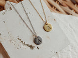Personalized INITIAL necklace/ silver