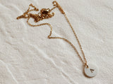 Collier INITIAL perle personnalisée/ dorée