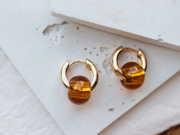 VIKKI earrings / amber
