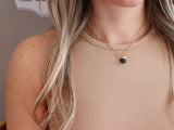 CAMILLE necklace - Tourmaline stone