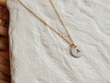 INITIAL personalized pearl necklace / gold