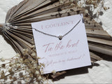 I couldn’t tie the knot without you/ collier perle